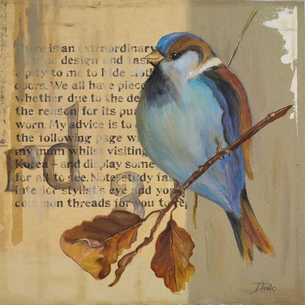 Blue Love Birds I art print by Patricia Pinto for $57.95 CAD