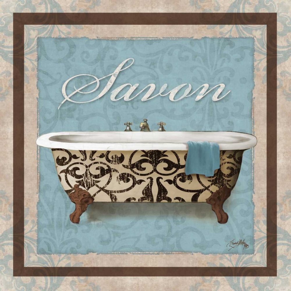Decorative Tub I art print by Elizabeth Medley for $57.95 CAD