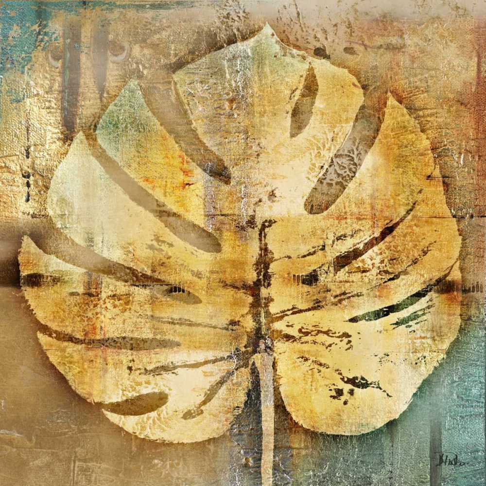 Gold Leaves I art print by Patricia Pinto for $57.95 CAD