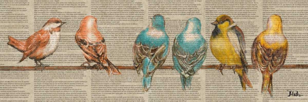 Gleeful Newsprint I art print by Patricia Pinto for $57.95 CAD