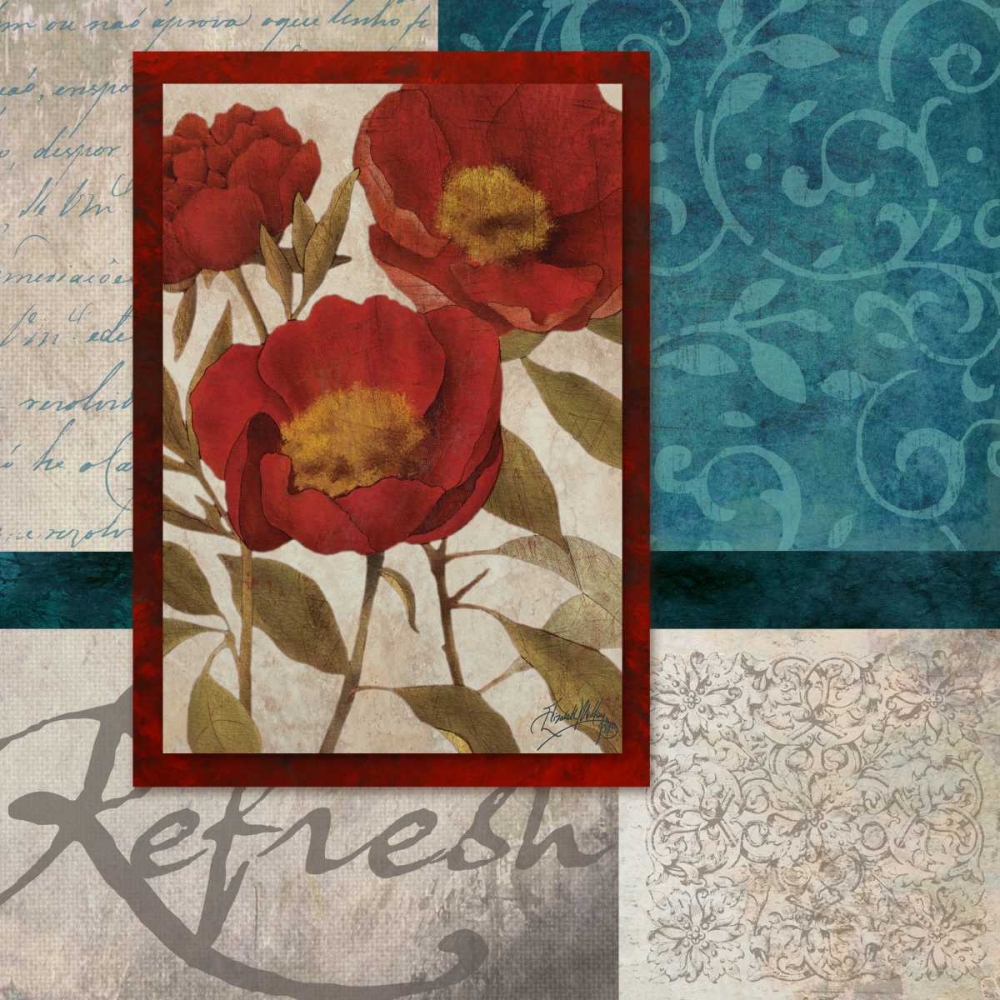 Red Botanicals I art print by Elizabeth Medley for $57.95 CAD