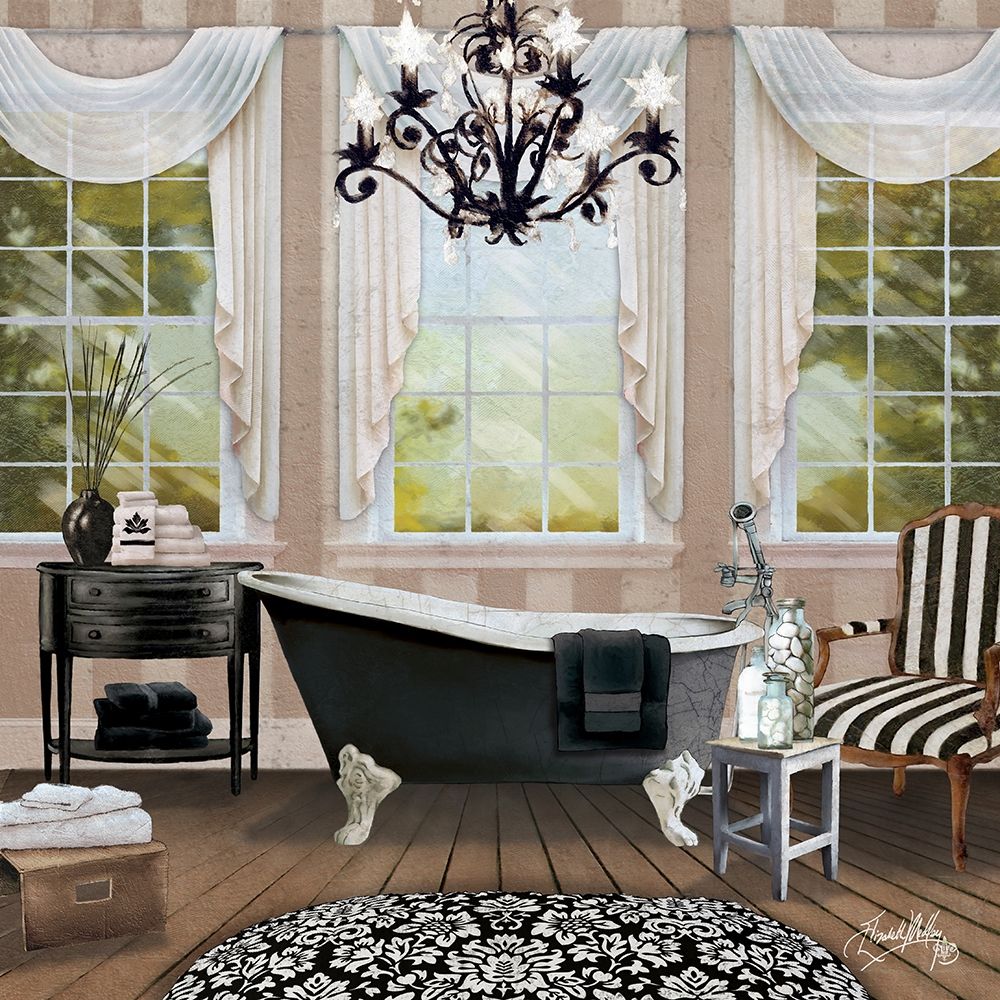 Chandelier Bath I art print by Elizabeth Medley for $57.95 CAD