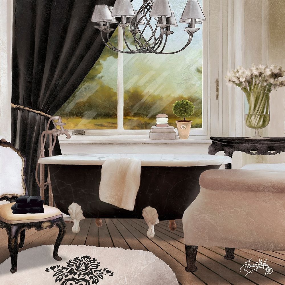 Chandelier Bath II art print by Elizabeth Medley for $57.95 CAD