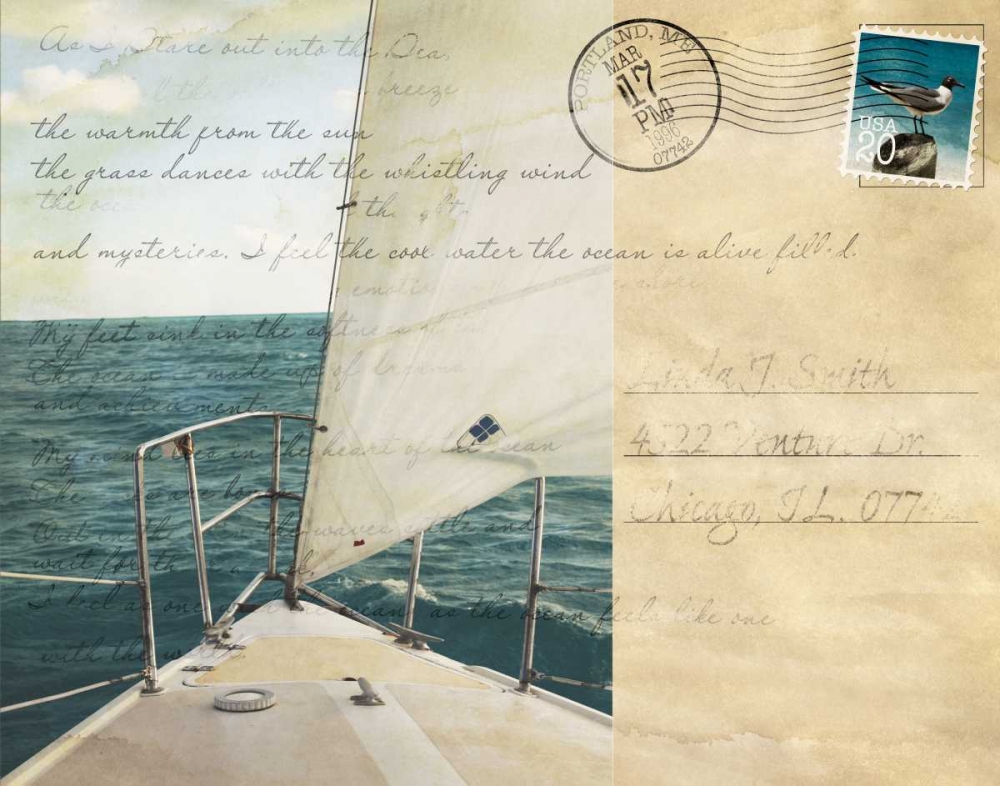 Voyage Postcard I art print by Susan Bryant for $57.95 CAD
