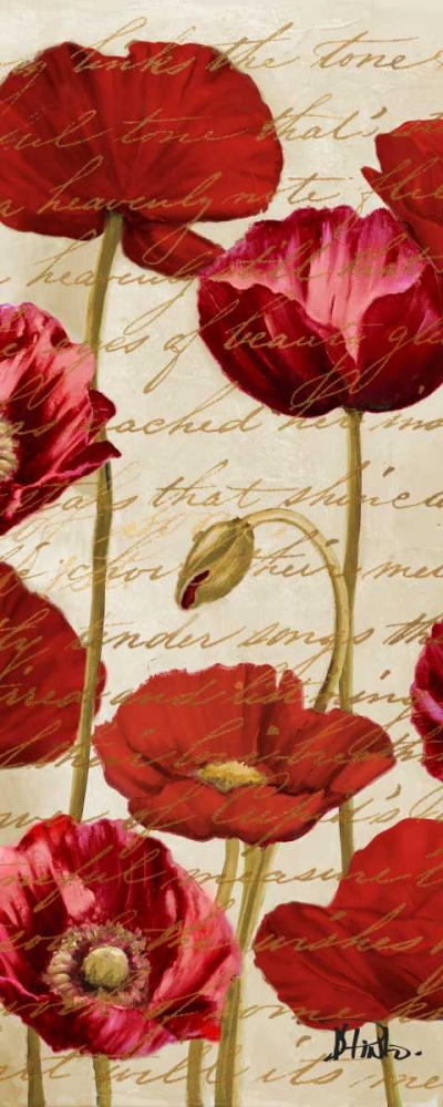 Red Poppies Panel II art print by Patricia Pinto for $57.95 CAD