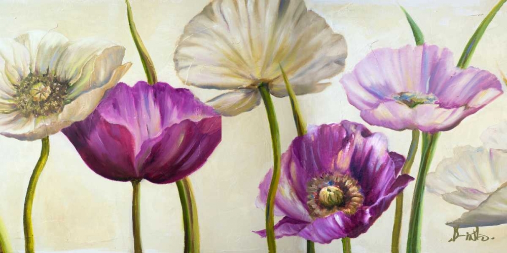 Poppies in Spring II art print by Patricia Pinto for $57.95 CAD