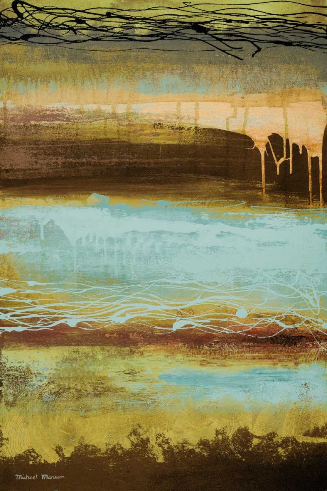 Teal Wahn I art print by Michael Marcon for $57.95 CAD