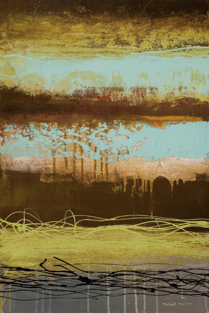 Teal Wahn II art print by Michael Marcon for $57.95 CAD