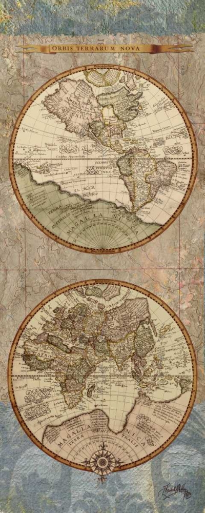 World Map Panel II art print by Elizabeth Medley for $57.95 CAD