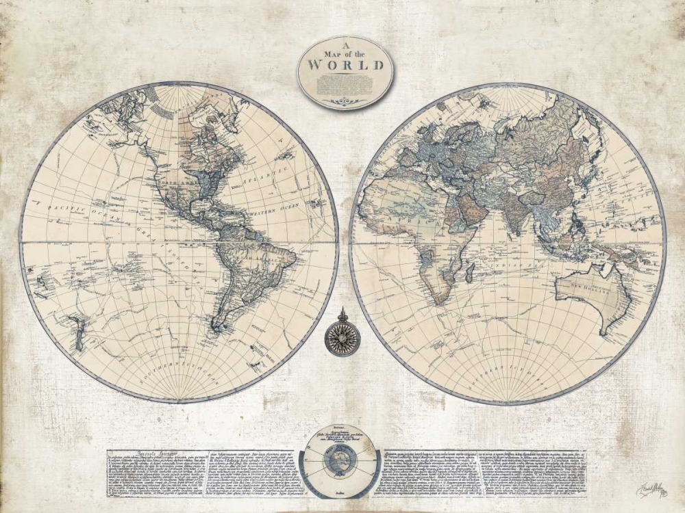 Whitewash Map art print by Elizabeth Medley for $57.95 CAD