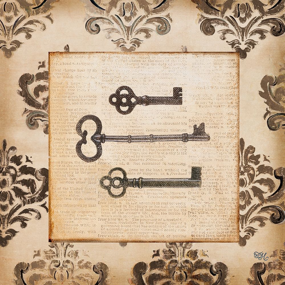 Vintage Keys I art print by Tiffany Hakimipour for $57.95 CAD