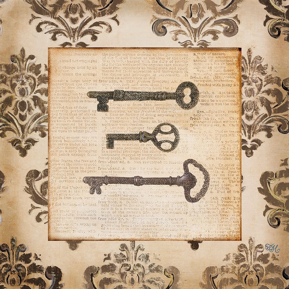 Vintage Keys II art print by Tiffany Hakimipour for $57.95 CAD
