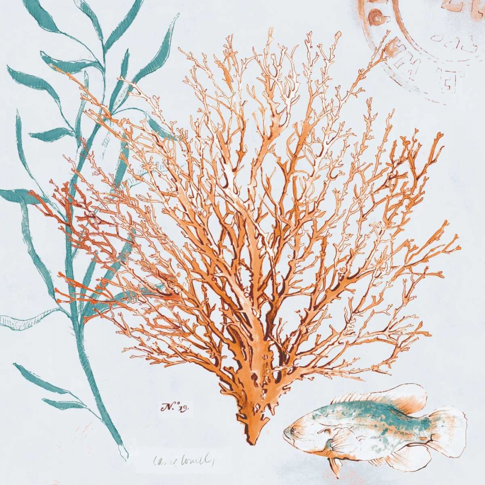 Blue Coral Medley II art print by Lanie Loreth for $57.95 CAD