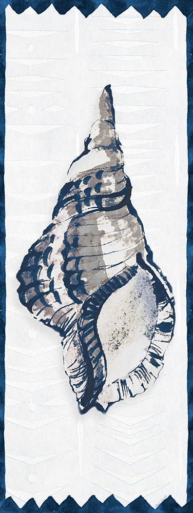 Indigo Shell Panel I art print by Lanie Loreth for $57.95 CAD