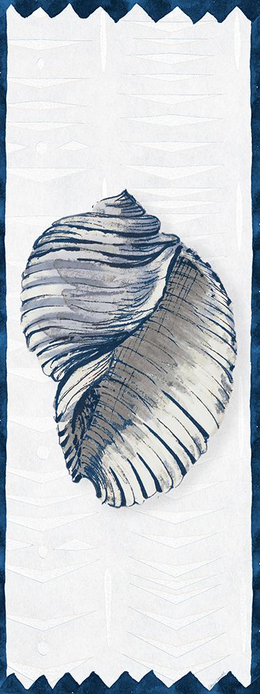 Indigo Shell Panel II art print by Lanie Loreth for $57.95 CAD