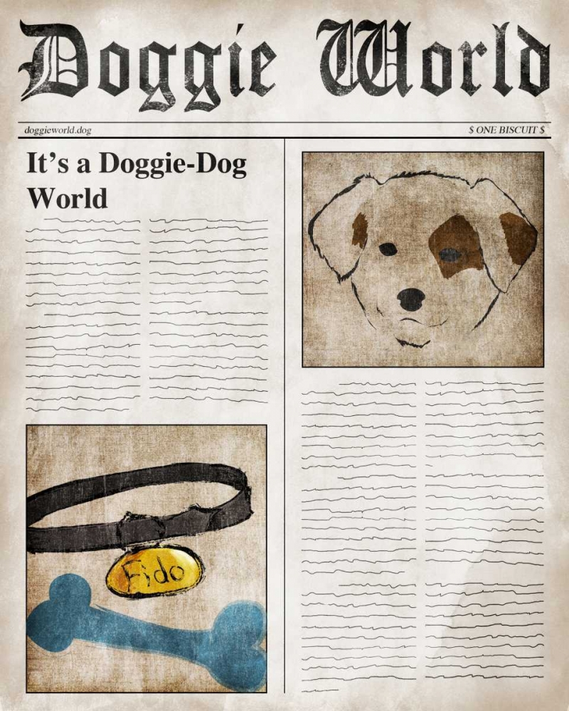 Doggie World art print by SD Graphics Studio for $57.95 CAD