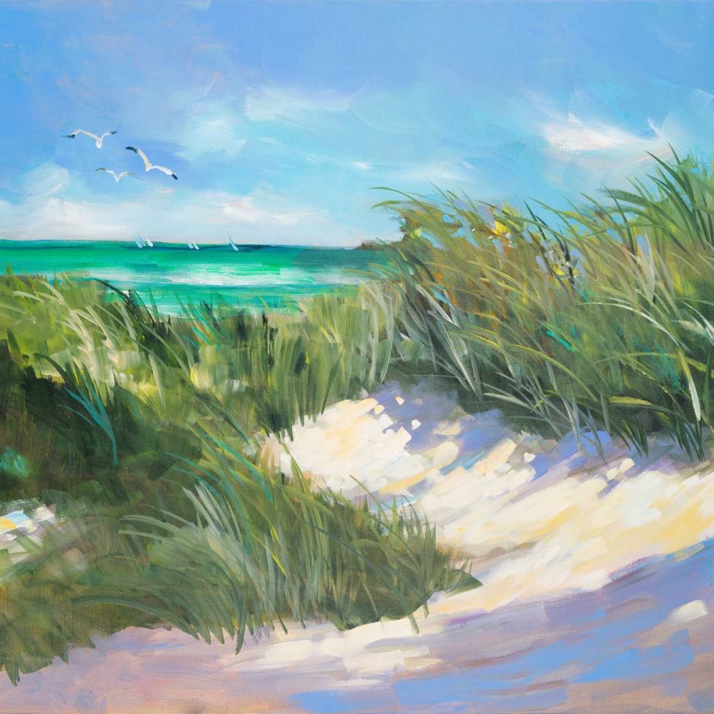 Blue Grass Breeze I art print by Jane Slivka for $57.95 CAD