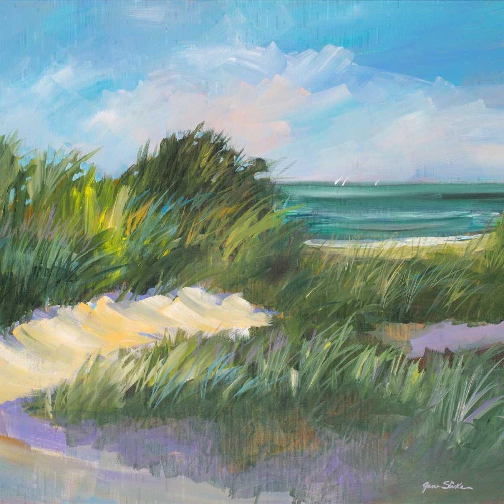 Blue Grass Breeze II art print by Jane Slivka for $57.95 CAD