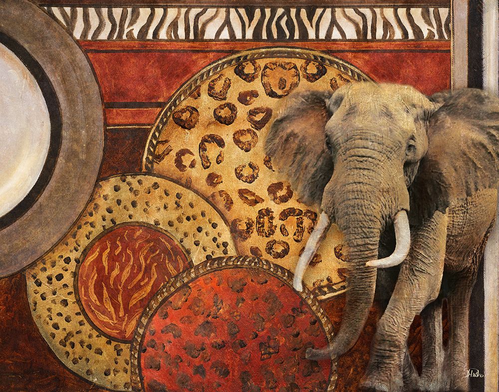 African Safari Circles II art print by Patricia Pinto for $57.95 CAD
