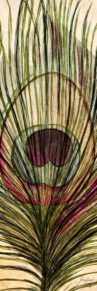 Peacock Feather I art print by Josefina for $57.95 CAD