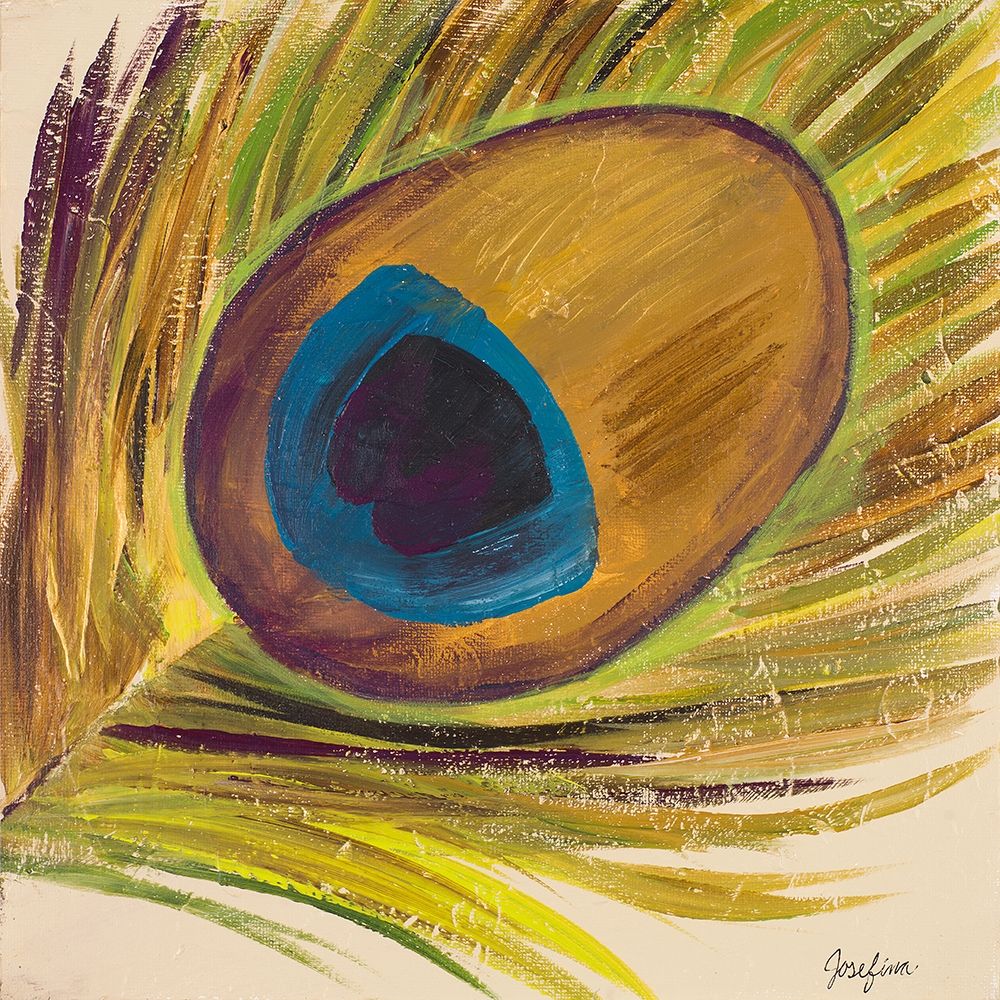 Peacocks Feathers II art print by Josefina for $57.95 CAD
