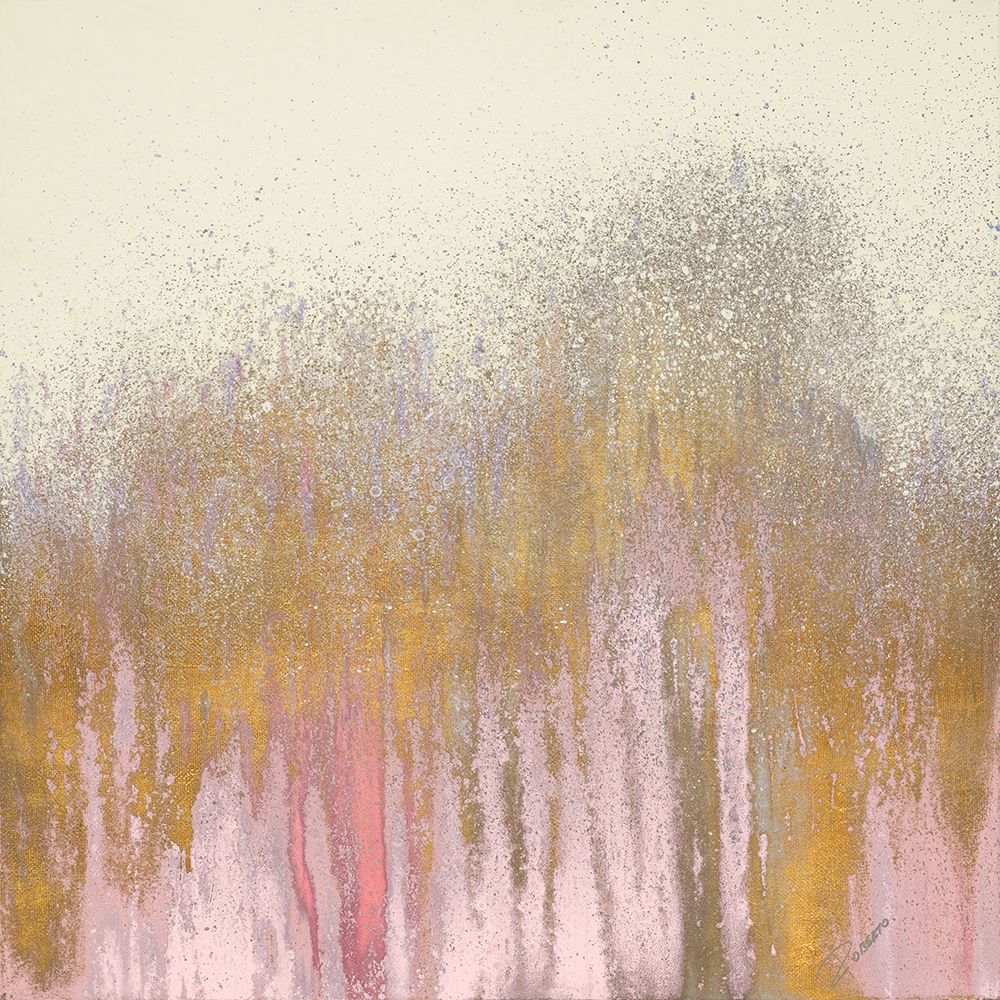Pink Woods with Gold art print by Roberto Gonzalez for $57.95 CAD