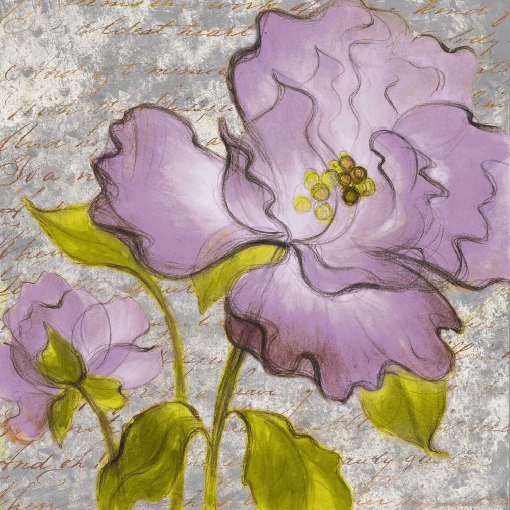 Purple Florals I art print by Lanie Loreth for $57.95 CAD