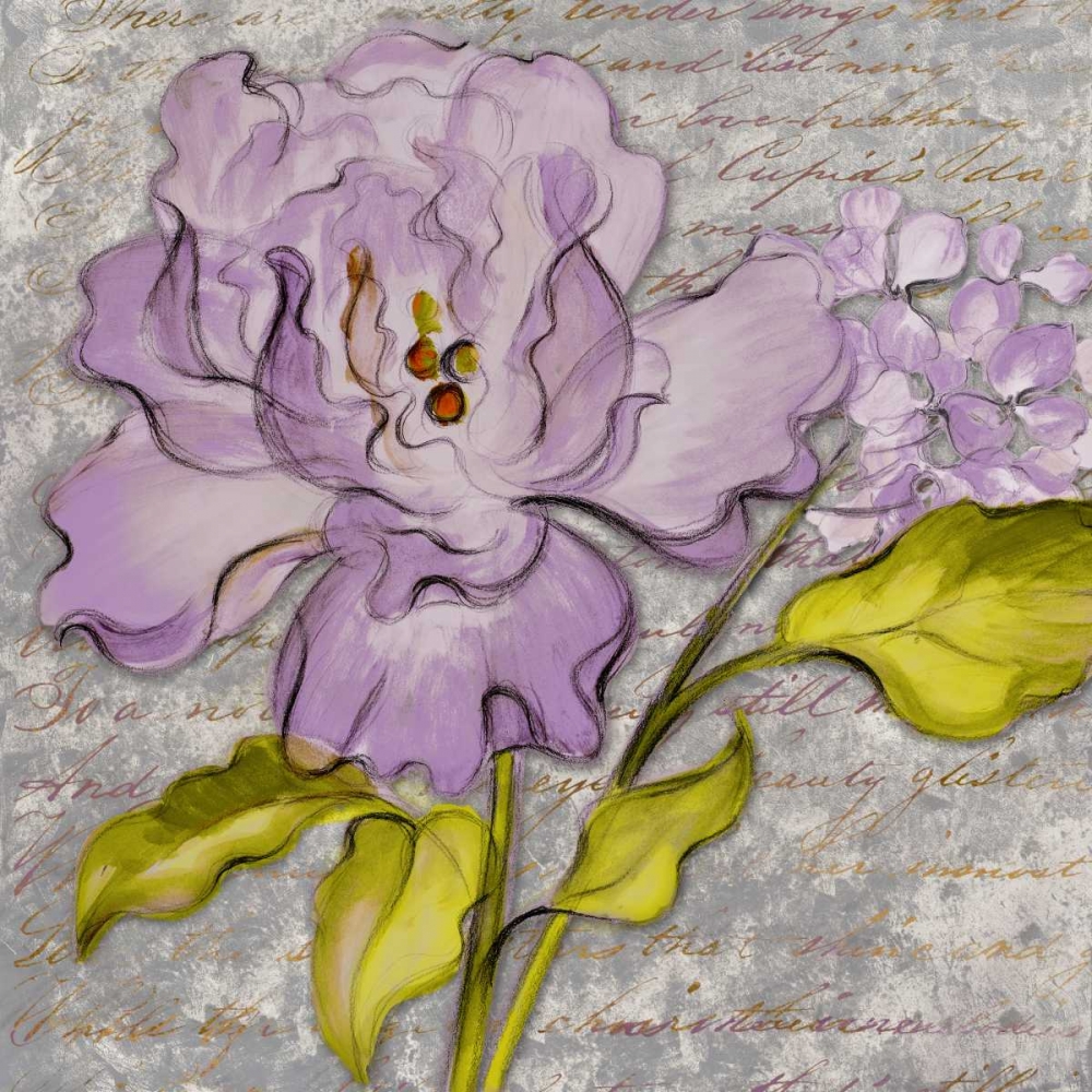 Purple Florals II art print by Lanie Loreth for $57.95 CAD
