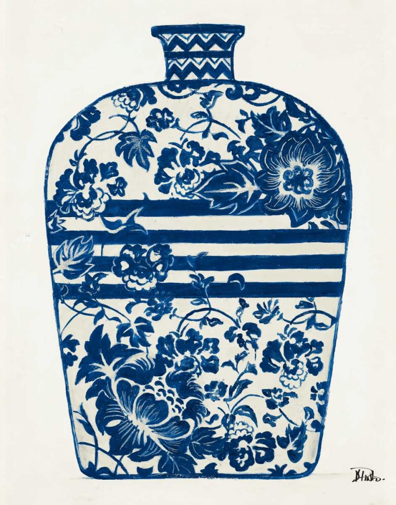 The Indigo Pottery II art print by Patricia Pinto for $57.95 CAD