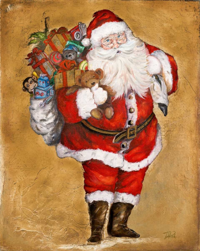 Jolly Night on Gold art print by Patricia Pinto for $57.95 CAD