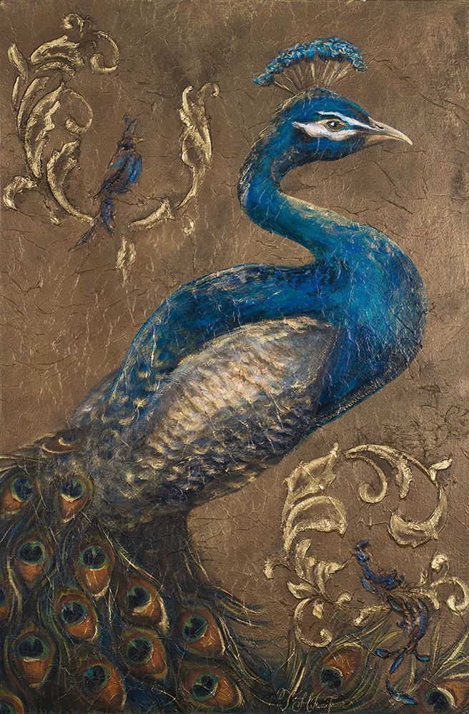 Pershing Peacock I art print by Tiffany Hakimipour for $57.95 CAD