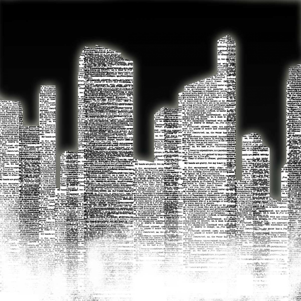 Black and White City II art print by SD Graphics Studio for $57.95 CAD