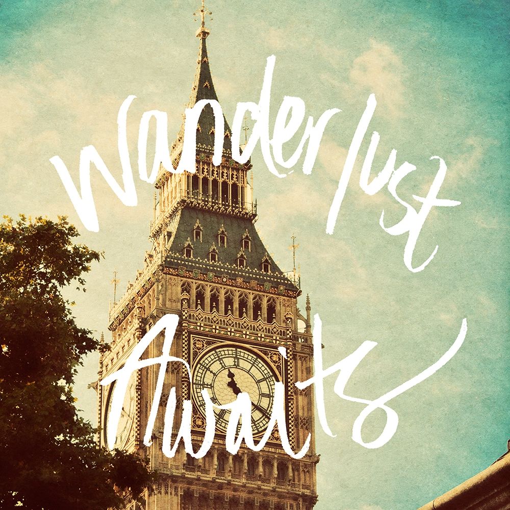 Wanderlust Awaits art print by Emily Navas for $57.95 CAD