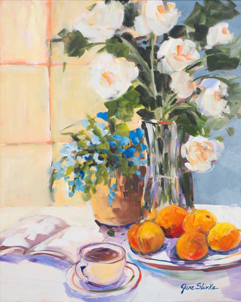 Morning Rose I art print by Jane Slivka for $57.95 CAD