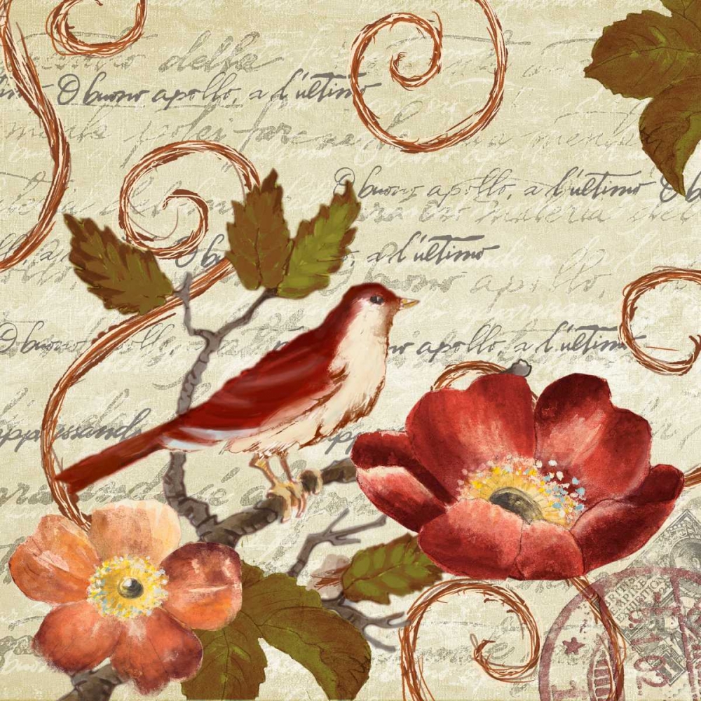 Avian on Red II art print by Lanie Loreth for $57.95 CAD