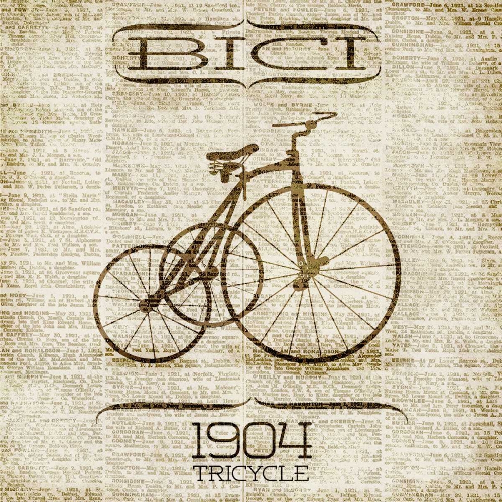 BICI 1904 art print by SD Graphics Studio for $57.95 CAD