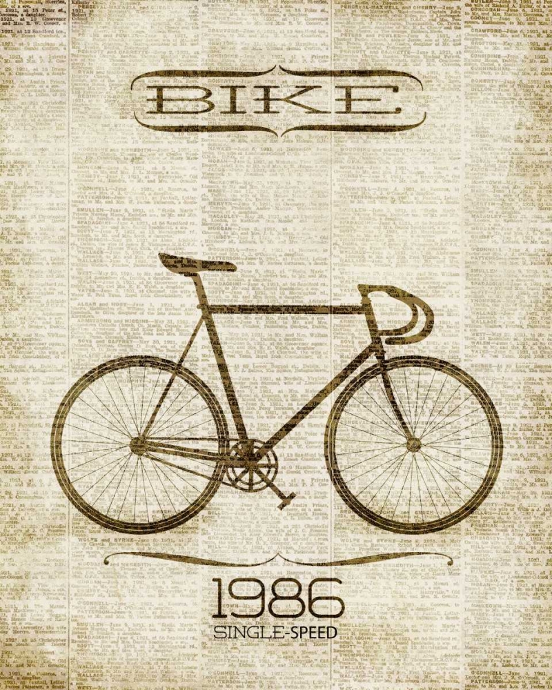Bike 1986 art print by SD Graphics Studio for $57.95 CAD