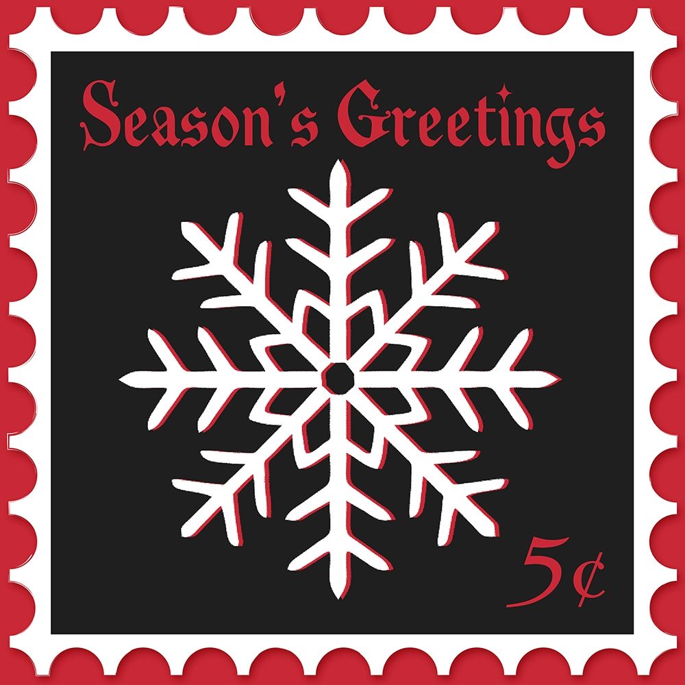 Festive Holiday Stamp I art print by SD Graphics Studio for $57.95 CAD
