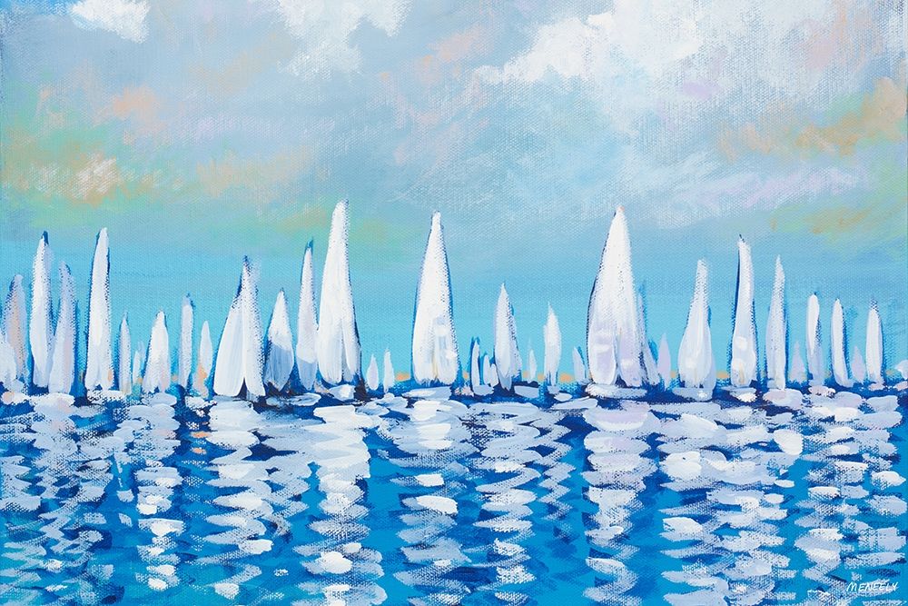 Regatta On The Sea art print by Dan Meneely for $57.95 CAD