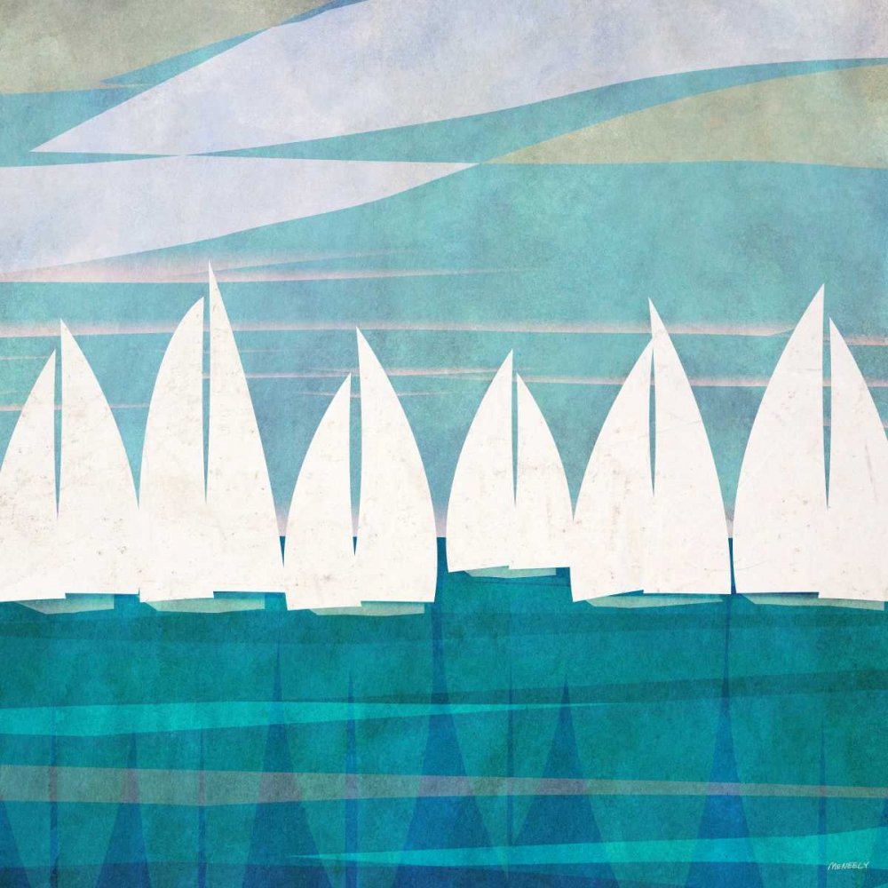 Afternoon Regatta I art print by Dan Meneely for $57.95 CAD
