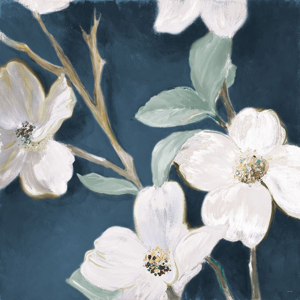 Bella Fiori on Navy I art print by Lanie Loreth for $57.95 CAD