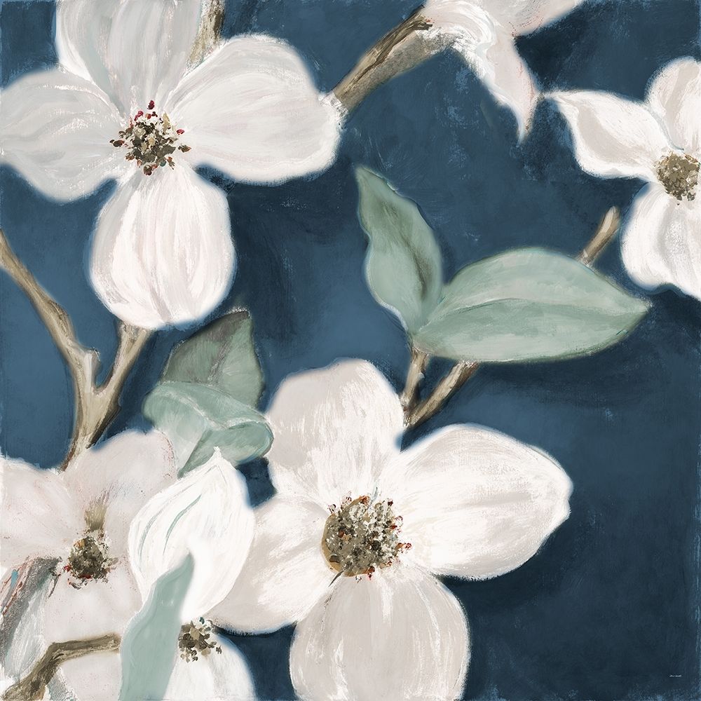 Bella Fiori on Navy II art print by Lanie Loreth for $57.95 CAD