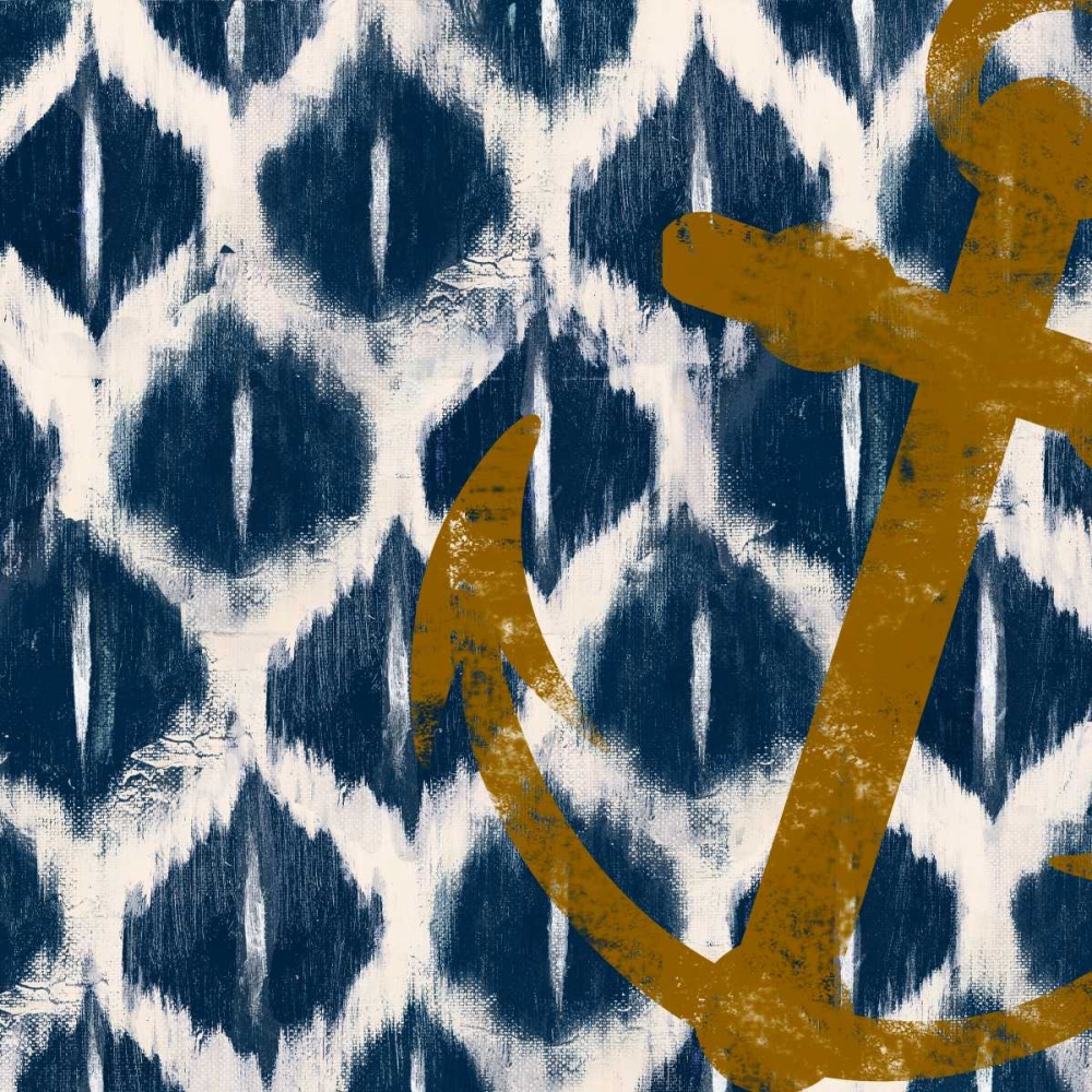 Nautical Ikat I art print by Patricia Pinto for $57.95 CAD