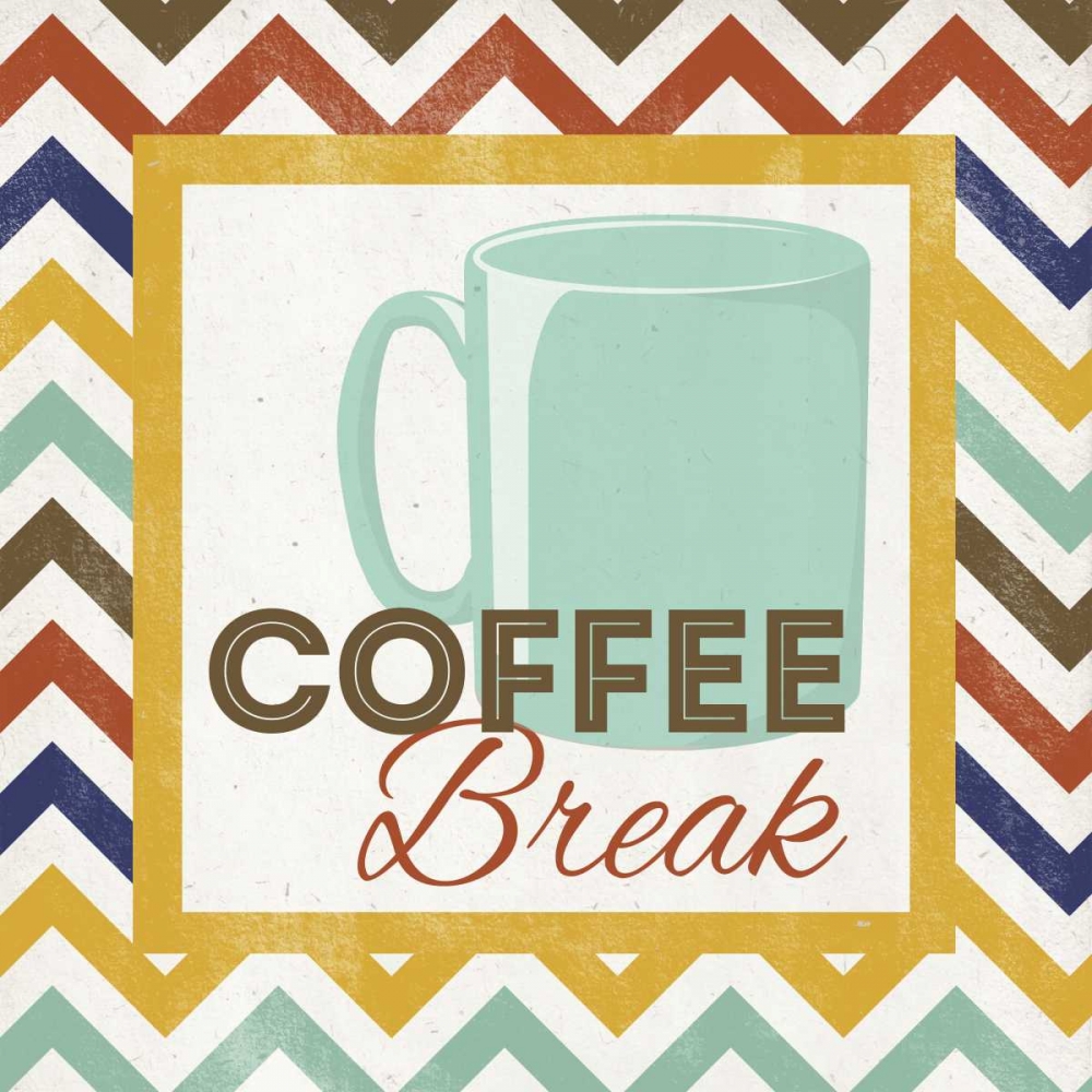 Chevron Coffee III art print by SD Graphics Studio for $57.95 CAD