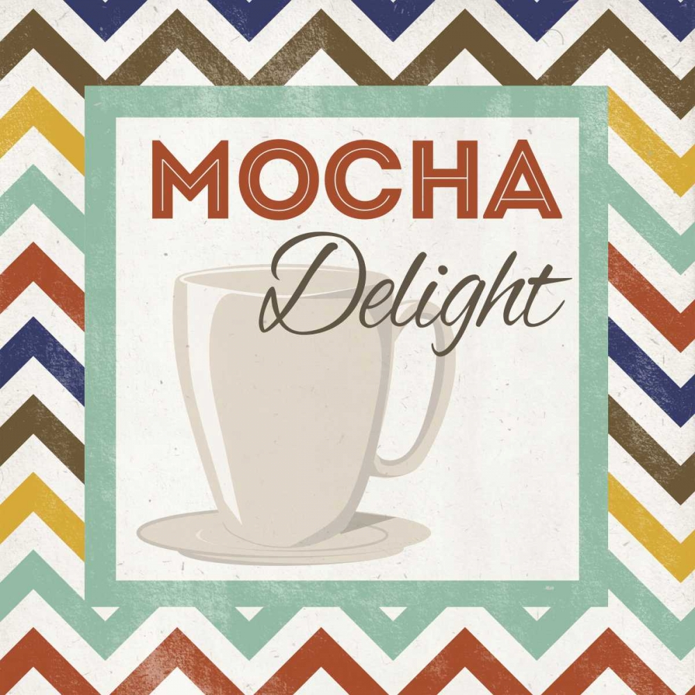 Chevron Coffee IV art print by SD Graphics Studio for $57.95 CAD