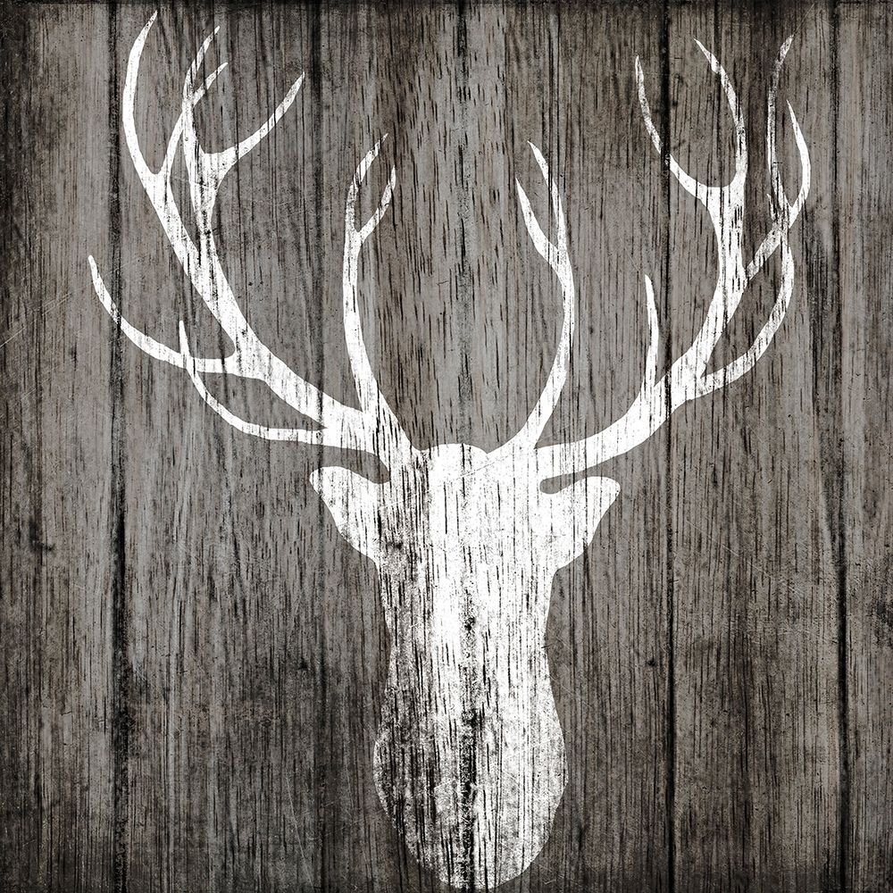 Sophisticated Deer on Wood art print by Nicholas Biscardi for $57.95 CAD