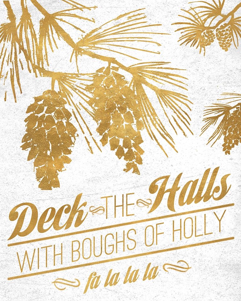 Gold Christmas art print by Nicholas Biscardi for $57.95 CAD