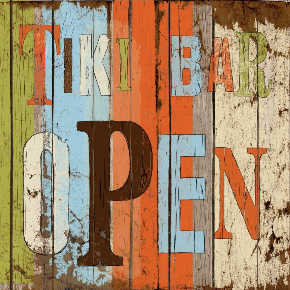 Tiki Bar Open art print by Elizabeth Medley for $57.95 CAD