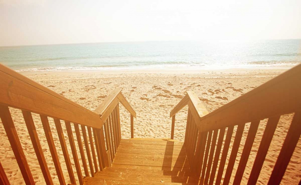 Beach Stairs art print by Susan Bryant for $57.95 CAD
