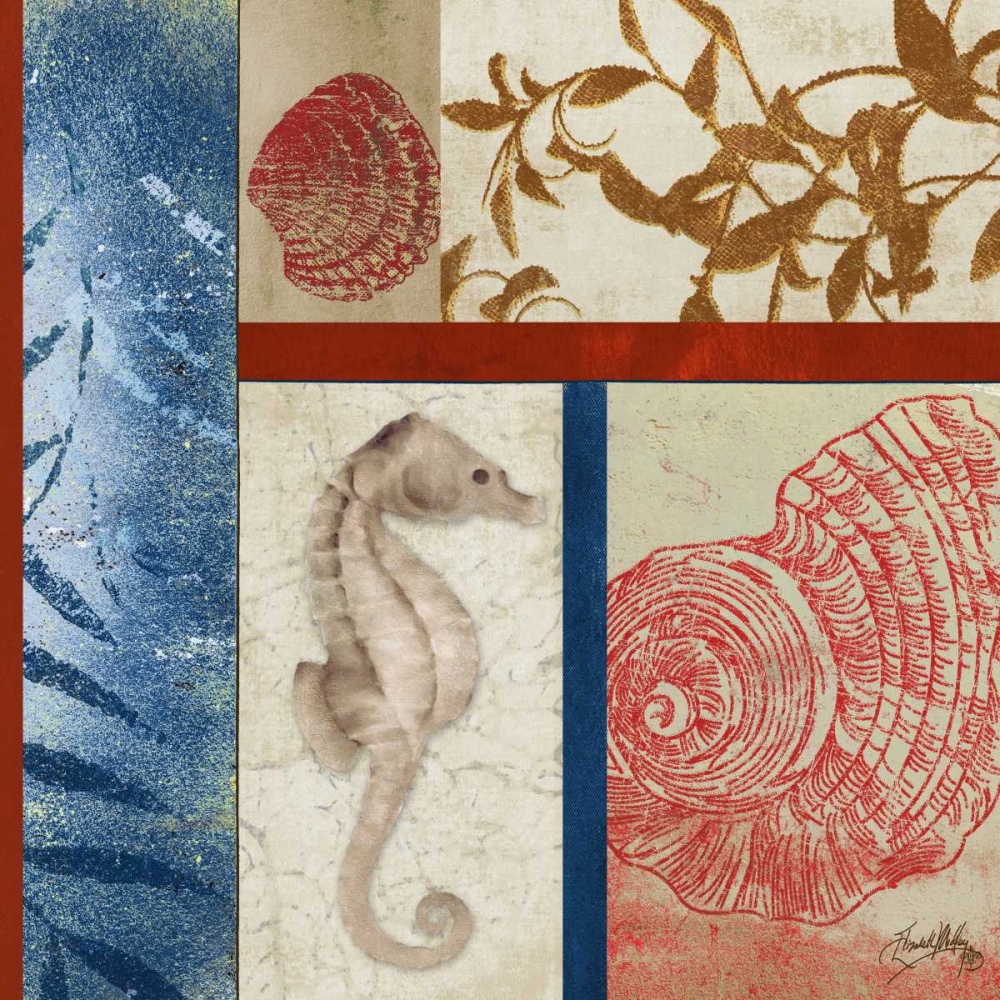 Nautical Surroundings Squares I art print by Elizabeth Medley for $57.95 CAD